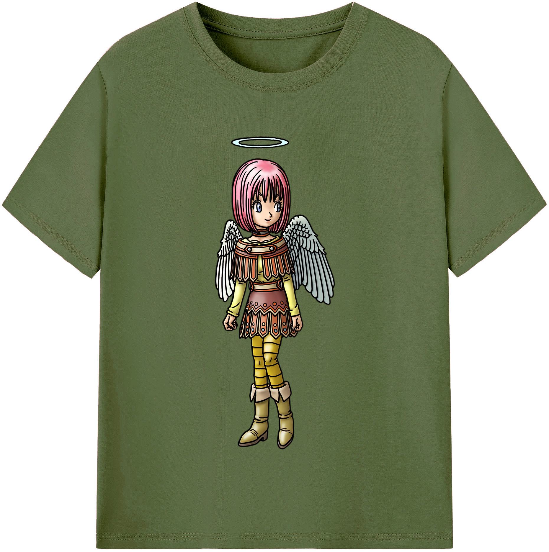 （画像用） ドラゴンクエスト Doragon Kuesuto Dragon Quest 綿100％半袖Tシャツ（フロントプリント）